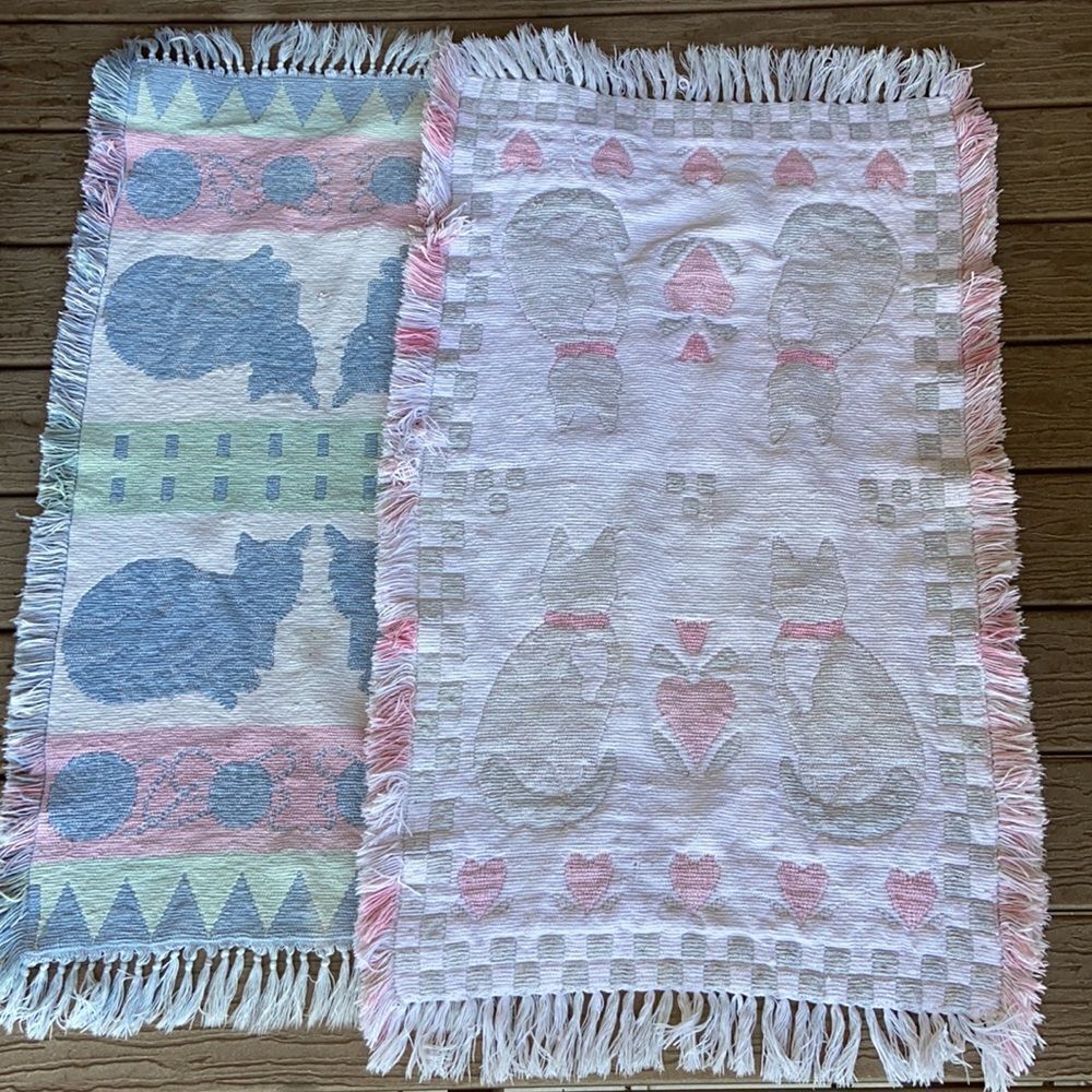 Vintage Tow Bath Rug Mat